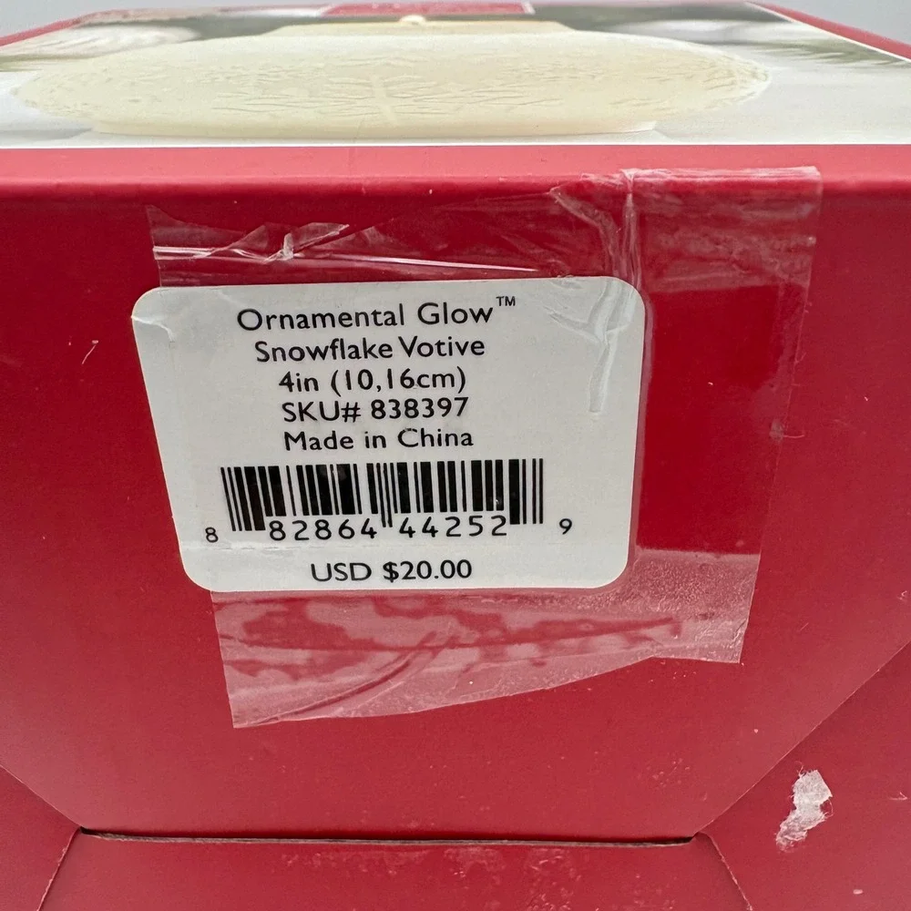 Lenox Ornamental Glow Snowflake Votive 4